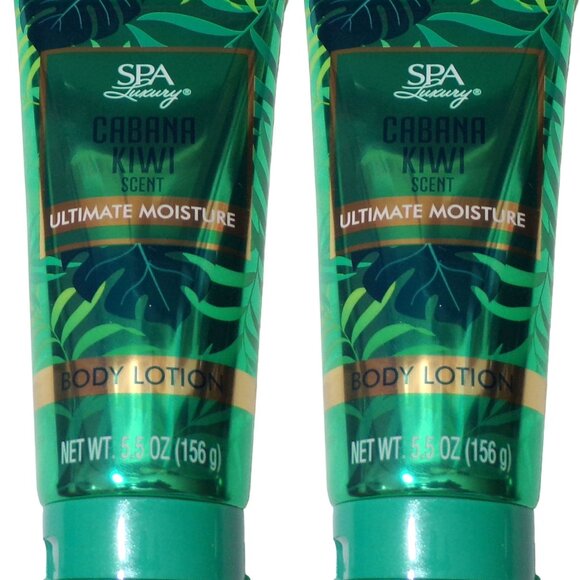 Spa Luxury Cabana Kiwi Scent Ultimate Moisture - Body Lotion 5.5oz (Set of 2) - Picture 1 of 1